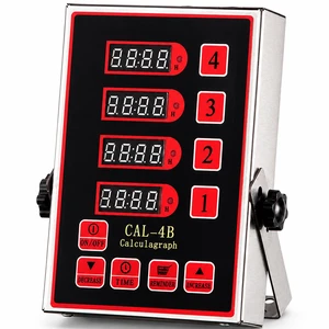 Commercial 4 Channels Digital Kitchen Timer, Calculagraph Fry Timer | Stainless Steel Commercial Timer Tracks 4 Events with a Loud Alarm and Digital Display for Restaurants, Fryers and Baking Commercial 4 Channels Digital Kitchen Timer, Calculagraph Fry Timer | Stainless Steel Commercial Timer Tracks 4 Events with a Loud Alarm and Digital Display for Restaurants, Fryers and Baking