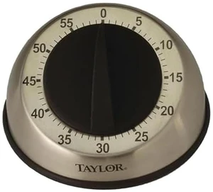 Mechanical Timer, Countdown with Easy-Turn Dial and Loud Ring Alarm, Compact Tool for Cooking, Baking, Classroom Activities, Homework, Studying, Projects, Stainless Steel Mechanical Timer, Countdown with Easy-Turn Dial and Loud Ring Alarm, Compact Tool for Cooking, Baking, Classroom Activities, Homework, Studying, Projects, Stainless Steel