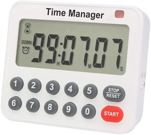 Magnetic Digital Kitchen Timer with Direct Numerical Keypad, Loud Alarm - 99Hr Countdown Count Up Timer for Cooking Baking Classroom, Batteries Included Magnetic Digital Kitchen Timer with Direct Numerical Keypad, Loud Alarm - 99Hr Countdown Count Up Timer for Cooking Baking Classroom, Batteries Included
