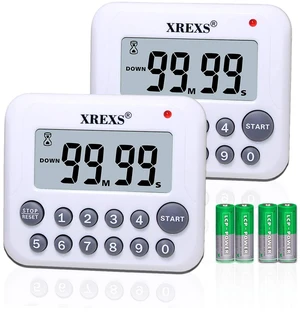 Digital Kitchen Timer Magnetic Countdown Up Cooking Timer Clock | with Magnet Back and Clip, Loud Alarm, Large Display Minutes and Seconds Directly Input(2 Pcs, Battery Included) PS-367 Digital Kitchen Timer Magnetic Countdown Up Cooking Timer Clock | with Magnet Back and Clip, Loud Alarm, Large Display Minutes and Seconds Directly Input(2 Pcs, Battery Included) PS-367