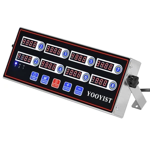 Kitchen Timers for Cooking 8 Channel Commercial Kitchen Timer Restaurant Kitchen Supplies Stainless Steel LED Technology Kitchen Timer Digital Reminder Function, Loud Alarm, Black Kitchen Timers for Cooking 8 Channel Commercial Kitchen Timer Restaurant Kitchen Supplies Stainless Steel LED Technology Kitchen Timer Digital Reminder Function, Loud Alarm, Black