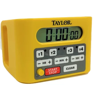 Precision 5839N Digital Timer, 4 Event Channel, 4.5' x 6.25', 10 -Hour for Commercial Kitchens, Yellow Precision 5839N Digital Timer, 4 Event Channel, 4.5' x 6.25', 10 -Hour for Commercial Kitchens, Yellow