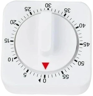 White Timer Clock Square 60-Minute Mechanical Kitchen Timer Wind up Visual Cooking Clock with Loud Alarm No Batteries Required Ideal for Cooking Baking and Kitchen White Timer Clock Square 60-Minute Mechanical Kitchen Timer Wind up Visual Cooking Clock with Loud Alarm No Batteries Required Ideal for Cooking Baking and Kitchen