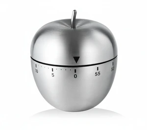 Kitchen Cooking Timer, 60 Minute Apple Shaped Stainless Steel 0-60 Minute end, Classroom Setting, Kitchen, Bedroom, Living Room, Sauna, and Egg Boiling Machine in Apple Shape Kitchen Cooking Timer, 60 Minute Apple Shaped Stainless Steel 0-60 Minute end, Classroom Setting, Kitchen, Bedroom, Living Room, Sauna, and Egg Boiling Machine in Apple Shape