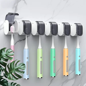 6 Pcs Toothbrush Holders Wall Mounted, Single Slot Design, Shower Self Adhesive Wall Mounted Toothbrush Holder with Cover, Waterproof and Dustproof, Suitable for Bathroom, Family, Travel (Grey) 6 Pcs Toothbrush Holders Wall Mounted, Single Slot Design, Shower Self Adhesive Wall Mounted Toothbrush Holder with Cover, Waterproof and Dustproof, Suitable for Bathroom, Family, Travel (Grey)