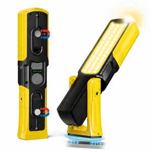 Magnetic Flashlight 6000mAh Rechargeable, LED Underhood Protable Work Light | 180° Rotating Base, Side Magnet, Hidden Hook, 5 Light Modes, IP44 Waterproof,Car Mechanics Grill, Gift for Dad Men,1 Pack Magnetic Flashlight 6000mAh Rechargeable, LED Underhood Protable Work Light | 180° Rotating Base, Side Magnet, Hidden Hook, 5 Light Modes, IP44 Waterproof,Car Mechanics Grill, Gift for Dad Men,1 Pack