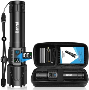 Tactical Flashlight Super Bright High Lumens Rechargeable LED Flash Light | 5000ft Beam, 5000mah, 20H Long Lasting, USB C Charging, Zoomable 5 Modes, Waterproof for Camping Hiking Emergency Men Gift Tactical Flashlight Super Bright High Lumens Rechargeable LED Flash Light | 5000ft Beam, 5000mah, 20H Long Lasting, USB C Charging, Zoomable 5 Modes, Waterproof for Camping Hiking Emergency Men Gift