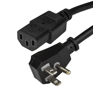 6ft (2m) Computer Power Cord, Flat NEMA 5-15P to C13, 10A 125V, 18AWG, Black Replacement AC Power Cord, PC Power Supply Cable, Monitor/Printer Power Cable - UL Listed (PXTF1016) 6ft (2m) Computer Power Cord, Flat NEMA 5-15P to C13, 10A 125V, 18AWG, Black Replacement AC Power Cord, PC Power Supply Cable, Monitor/Printer Power Cable - UL Listed (PXTF1016)