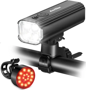 1000 Lumens Super Bright Bike Lights for Night Riding, Type-C USB Rechargeable Bike Light Front and Back, 4 Light Modes, Waterproof Bicycle Headlight & Rear Taillight for Road Commuter Cycling 1000 Lumens Super Bright Bike Lights for Night Riding, Type-C USB Rechargeable Bike Light Front and Back, 4 Light Modes, Waterproof Bicycle Headlight & Rear Taillight for Road Commuter Cycling