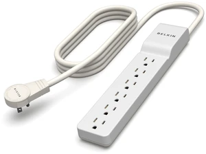 6-Outlet Surge Protector Power Strip, 720J, 6ft Cord, Rotating Plug | computer surge protector, rotating plug, home office, desktop computer, TV, gaming setup, extension cord 6-Outlet Surge Protector Power Strip, 720J, 6ft Cord, Rotating Plug | computer surge protector, rotating plug, home office, desktop computer, TV, gaming setup, extension cord
