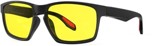 Night Driving Glasses for Men & Women - Yellow Anti-Glare | Yellow Night Vision Lenses - Dual-Layer AR Coating - Ultra-Light TR90 Frame - for Headlight/LED Glare Night Driving Glasses for Men & Women - Yellow Anti-Glare | Yellow Night Vision Lenses - Dual-Layer AR Coating - Ultra-Light TR90 Frame - for Headlight/LED Glare