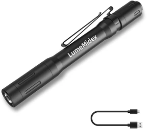 Pen Light Pocket EDC Flashlight USB-C Rechargeable Portable Handheld Penlights IP67 Waterproof Durable Flash Lights for Home Office Outdoor Night Walking Checking Inspection Emergencies Pen Light Pocket EDC Flashlight USB-C Rechargeable Portable Handheld Penlights IP67 Waterproof Durable Flash Lights for Home Office Outdoor Night Walking Checking Inspection Emergencies