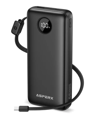 45W Portable Charger, 20000mAh Power Bank Fast Charging Battery Pack | Built-in USB-C Cable, Digital Display, Travel Essential Portable Phone Charger for iPhone 17 16 15 Series, iPad, Galaxy, etc 45W Portable Charger, 20000mAh Power Bank Fast Charging Battery Pack | Built-in USB-C Cable, Digital Display, Travel Essential Portable Phone Charger for iPhone 17 16 15 Series, iPad, Galaxy, etc