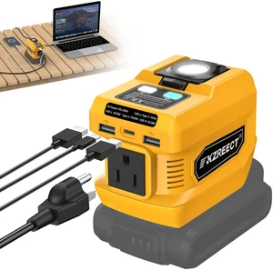 220W Power Inverter Compatible with Dewalt 20V Battery, Tool Only | 110V AC Outlet, 30W USB-C PD, Dual 18W USB-A, 400LM LED Light, Compact Power for Camping, Jobsite & Emergency Backup 220W Power Inverter Compatible with Dewalt 20V Battery, Tool Only | 110V AC Outlet, 30W USB-C PD, Dual 18W USB-A, 400LM LED Light, Compact Power for Camping, Jobsite & Emergency Backup