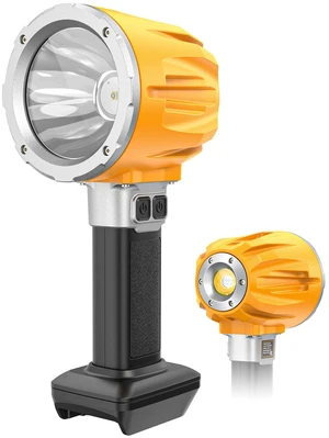 LED Work Light Compatible with DeWalt 20V Battery, Flashlight & COB Flood Light, 1500LM Ultra Bright, 2 Brightness, 4 Color Temperatures, Red Flashing Warning Light, Battery Protection (Tool Only) LED Work Light Compatible with DeWalt 20V Battery, Flashlight & COB Flood Light, 1500LM Ultra Bright, 2 Brightness, 4 Color Temperatures, Red Flashing Warning Light, Battery Protection (Tool Only)