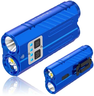 Powerful Rechargeable EDC Pocket Flashlight with Dual Light Source | 3100 High Lumens Tactical Flashlight, Zoomable 7 Modes, Type C Charging, Pocket Clip, Waterproof for Car, Emergency, Home Powerful Rechargeable EDC Pocket Flashlight with Dual Light Source | 3100 High Lumens Tactical Flashlight, Zoomable 7 Modes, Type C Charging, Pocket Clip, Waterproof for Car, Emergency, Home