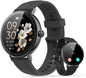 Smart Watch for Women, 1.27" HD Fitness Tracker with Bluetooth Calls(Answer&Make) IP68 Waterproof Smartwatch Compatible IOS/Android,100+ Sport Modes Watch with Heart Rate/Sleep Monitor Pedometer Black Smart Watch for Women, 1.27" HD Fitness Tracker with Bluetooth Calls(Answer&Make) IP68 Waterproof Smartwatch Compatible IOS/Android,100+ Sport Modes Watch with Heart Rate/Sleep Monitor Pedometer Black
