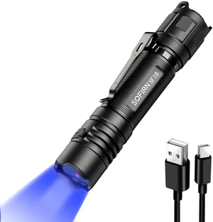 365nm UV Flashlight High Power Blacklight Type C Rechargeable 365nm UV Flashlight High Power Blacklight Type C Rechargeable
