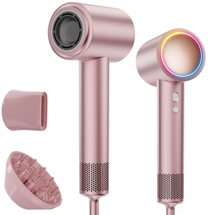 Hair Dryer, High-Speed Ionic Blow Dryer with Magnetic Diffuser | 11, 0000 RPM Brushless Motor for 3-5 Min Fast Drying with Low Noise, 500M Negative Ionic for Frizz Reduce, Lightweight Hair Dryer, High-Speed Ionic Blow Dryer with Magnetic Diffuser | 11, 0000 RPM Brushless Motor for 3-5 Min Fast Drying with Low Noise, 500M Negative Ionic for Frizz Reduce, Lightweight
