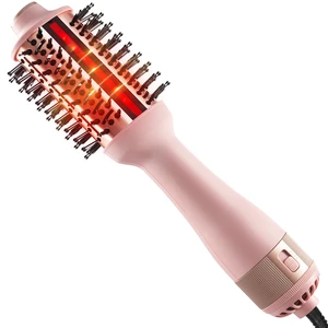 Infrared Blow Dryer Brush - 4 in 1 Hair Dryer Brush for Anti-frizz Drying & Styling, Negative Ionic Women Blowout Hot-Air Hair Brushes with Oval Barrel for Smooth, Salon-Style Volume Infrared Blow Dryer Brush - 4 in 1 Hair Dryer Brush for Anti-frizz Drying & Styling, Negative Ionic Women Blowout Hot-Air Hair Brushes with Oval Barrel for Smooth, Salon-Style Volume