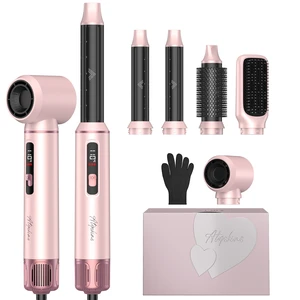5-in-1 Blow Dryer Brush & Auto-Wrap Air Styler Set | Hot Air Styler with Auto-Wrap Curlers, Volumizing Round Brush & Hair Dryer Brush for Wet to Dry Styling 5-in-1 Blow Dryer Brush & Auto-Wrap Air Styler Set | Hot Air Styler with Auto-Wrap Curlers, Volumizing Round Brush & Hair Dryer Brush for Wet to Dry Styling