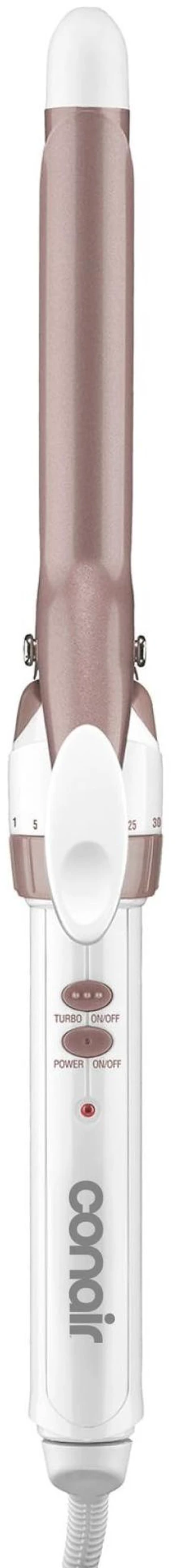 Curling Iron, Double Ceramic, 3/4-in. Width, White/Rose Gold | Hair curler for soft spirals and tight curls, includes 30 heat settings, dual voltage, built-in heat protection, and auto-off Curling Iron, Double Ceramic, 3/4-in. Width, White/Rose Gold | Hair curler for soft spirals and tight curls, includes 30 heat settings, dual voltage, built-in heat protection, and auto-off