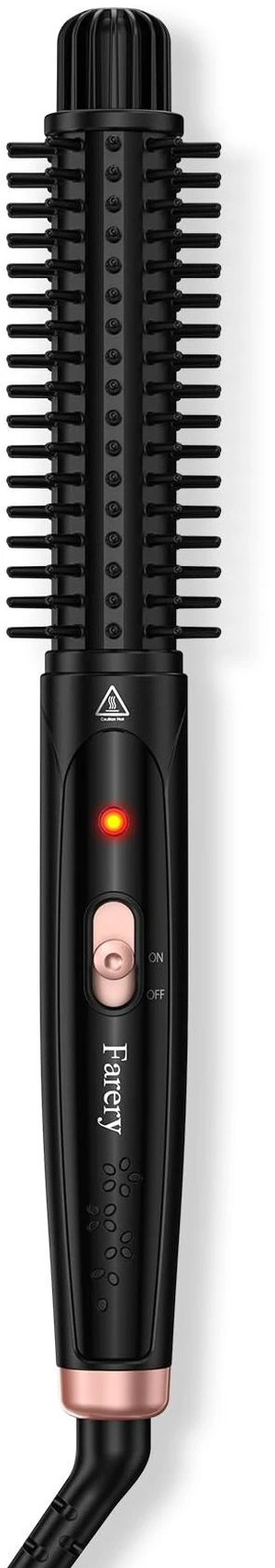 1 Inch Curling Iron Brush, Heated Round Brush for Compact Bouncy Curls, Hot Brush with Anti-Scald Hard Bristles, Lightweight, Dual Voltage Travel Hair Tool 360° Swivel Cord, 410°F Fast Heat 1 Inch Curling Iron Brush, Heated Round Brush for Compact Bouncy Curls, Hot Brush with Anti-Scald Hard Bristles, Lightweight, Dual Voltage Travel Hair Tool 360° Swivel Cord, 410°F Fast Heat