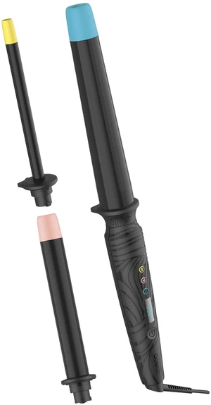 The Curl Collective 3-in-1 Ceramic Curling Wand, 3 Interchangeable Barrels Designed to Create a Specific Curl Pattern - 1/2" Super Slim, 1", and 1 1/4" to 1" Tapered The Curl Collective 3-in-1 Ceramic Curling Wand, 3 Interchangeable Barrels Designed to Create a Specific Curl Pattern - 1/2" Super Slim, 1", and 1 1/4" to 1" Tapered