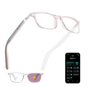 AI Smart Glasses for Women with Stylish Rose-Gold Thin Temples | Real-Time Translation - 164 Languages, Color-Changing Lenses, Lightweight, Free App, Bluetooth Glasses for Travel Working AI Smart Glasses for Women with Stylish Rose-Gold Thin Temples | Real-Time Translation - 164 Languages, Color-Changing Lenses, Lightweight, Free App, Bluetooth Glasses for Travel Working
