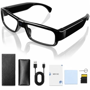 Camera Glasses 1080P HD Video Recording Smart Glasses with Audio, Wearable POV Camera for Men Women, Hands-Free Recording for Sports Vlogging Outdoor, (32GB SD Card Included) Camera Glasses 1080P HD Video Recording Smart Glasses with Audio, Wearable POV Camera for Men Women, Hands-Free Recording for Sports Vlogging Outdoor, (32GB SD Card Included)