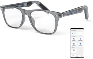 AI Glasses, Smart Glasses Powered by ChatGPT, Real-Time AI Translation | Anti-blue light lens, AI translation in 145 languages, Handsfree calls, Immersive audio, Holds AI conversations AI Glasses, Smart Glasses Powered by ChatGPT, Real-Time AI Translation | Anti-blue light lens, AI translation in 145 languages, Handsfree calls, Immersive audio, Holds AI conversations