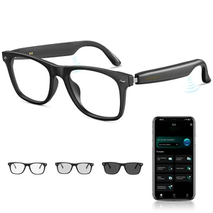 Smart Glasses for Men & Women, Audio Photochromic Glasses with Translation | Audio Bluetooth Glasses, 165 Translations, Music Playback, Meeting Analysis, Hands-Free Calls, UV & Blue Light Protection Smart Glasses for Men & Women, Audio Photochromic Glasses with Translation | Audio Bluetooth Glasses, 165 Translations, Music Playback, Meeting Analysis, Hands-Free Calls, UV & Blue Light Protection