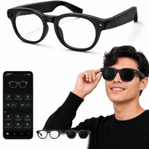 Smart Glasses with Camera - 8MP AI Glasses Video Recording 1080P Anti-Shake | POV Video, 165-Language Real-Time Translation, AI Voice Assistant, Open-Ear Audio, Bluetooth WiFi Sunglasses Smart Glasses with Camera - 8MP AI Glasses Video Recording 1080P Anti-Shake | POV Video, 165-Language Real-Time Translation, AI Voice Assistant, Open-Ear Audio, Bluetooth WiFi Sunglasses