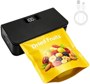 Mini Bag Sealer,Rechargeable Sealer Machine with LED Power Display | 4.7" Potato Chip Bags, Heat Sealer and Cutter with 6 Adjustable Gears, Portable Bag Resealer for Chips Snacks Mylar Bags Mini Bag Sealer,Rechargeable Sealer Machine with LED Power Display | 4.7" Potato Chip Bags, Heat Sealer and Cutter with 6 Adjustable Gears, Portable Bag Resealer for Chips Snacks Mylar Bags