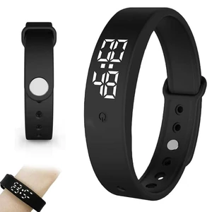 Vibrating Alarm Clock Watch for Heavy Sleepers, Silent Wake Up Bracelet & Smart Wristband, Wearable Vibration Wrist Alarm, Non-Audible Sleep Wristband for Men & Women, Black Vibrating Alarm Clock Watch for Heavy Sleepers, Silent Wake Up Bracelet & Smart Wristband, Wearable Vibration Wrist Alarm, Non-Audible Sleep Wristband for Men & Women, Black
