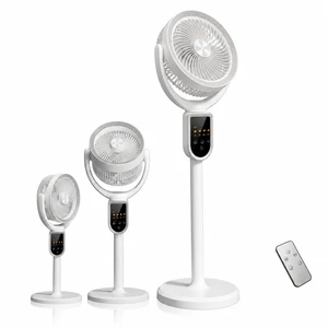 Rechargeable Cordless Pedestal Fan, Standing Air Circulator Fan with Remote | Pedestal Fan Standing for Home Camping, 190°+140° Auto Oscillation, 4 speeds, 4 timers, 3 Heights Adjustable for Stand Fan Rechargeable Cordless Pedestal Fan, Standing Air Circulator Fan with Remote | Pedestal Fan Standing for Home Camping, 190°+140° Auto Oscillation, 4 speeds, 4 timers, 3 Heights Adjustable for Stand Fan