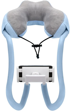 Neck Phone Holder, Lazy Gooseneck Pillow Stand for 5.5"-11" Devices | 360° adjustable, hands-free for bed, sofa & car, fits iPhone 17/16/15/14, Galaxy S series & more, soft pillow-style support Neck Phone Holder, Lazy Gooseneck Pillow Stand for 5.5"-11" Devices | 360° adjustable, hands-free for bed, sofa & car, fits iPhone 17/16/15/14, Galaxy S series & more, soft pillow-style support