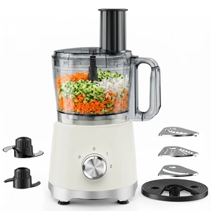 Electric Food Processor 10.5 Cup, Multi-Function Vegetable Chopper with French Fry Slicer, Dough Mixer, Easy to Clean, Secure Design, Stainless Steel, for Vegetables, Smoothie, Fruit Electric Food Processor 10.5 Cup, Multi-Function Vegetable Chopper with French Fry Slicer, Dough Mixer, Easy to Clean, Secure Design, Stainless Steel, for Vegetables, Smoothie, Fruit
