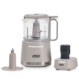 Cordless Food Chopper, 28 oz Ingredient Bowl, French Grey | Electric Vegetable & Onion Chopper, Mini Food Processor for Garlic & Dips, One-Touch & Rechargeable Cordless Food Chopper, 28 oz Ingredient Bowl, French Grey | Electric Vegetable & Onion Chopper, Mini Food Processor for Garlic & Dips, One-Touch & Rechargeable
