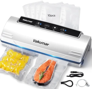 Vacuum Sealer Machine Vacuum Sealer with Powerful Suction & Car Charger, Dry/Moist Modes for Sous Vide, Keep Meat Fruit Fresh Longer Vacuum Sealer Machine Vacuum Sealer with Powerful Suction & Car Charger, Dry/Moist Modes for Sous Vide, Keep Meat Fruit Fresh Longer