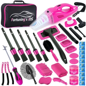 38PCS Car Detailing Kit Interior Cleaner with High Power Handheld Vacuum, Car Wash kit with Detailing Brush Set,Car Interior Detailing Kit,,Pink Car Accessories for Motorcycle,Cars,Gift for Women 38PCS Car Detailing Kit Interior Cleaner with High Power Handheld Vacuum, Car Wash kit with Detailing Brush Set,Car Interior Detailing Kit,,Pink Car Accessories for Motorcycle,Cars,Gift for Women