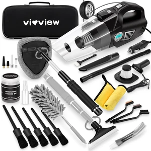 25Pcs Car Cleaning Kit, Interior Detailing Kit with 4in1 High Power Vacuum | Detailing Brush Set, 2-in-1 Windshield Cleaner, Interior & Exterior, Car Accessories, Gift for Men Women 25Pcs Car Cleaning Kit, Interior Detailing Kit with 4in1 High Power Vacuum | Detailing Brush Set, 2-in-1 Windshield Cleaner, Interior & Exterior, Car Accessories, Gift for Men Women