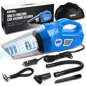 TOOLS-00183 Portable Handheld High Power Mini Corded 2 in 1 Vacuum Cleaner, Air Compressor w/Digital Tire Pressure Gauge & LED Light, Car Cleaning Kit,Blue TOOLS-00183 Portable Handheld High Power Mini Corded 2 in 1 Vacuum Cleaner, Air Compressor w/Digital Tire Pressure Gauge & LED Light, Car Cleaning Kit,Blue