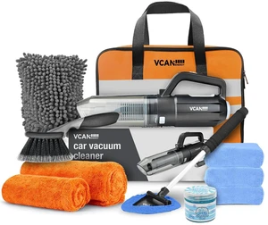 Car Cleaning kit, Car Interior Detailing kit with 10000pa Car Vacuum Cleaner, Wheel Brush, Windshield Cleaner Tool, Microfiber Towel, Wash Mitt, Interior and Exterior Car Wash kit with Bag Car Cleaning kit, Car Interior Detailing kit with 10000pa Car Vacuum Cleaner, Wheel Brush, Windshield Cleaner Tool, Microfiber Towel, Wash Mitt, Interior and Exterior Car Wash kit with Bag