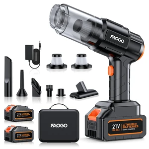 Car Vacuum Portable Cordless, 50000Pa High Power Brushless Motor, Rechargeable Handheld Vacuum with 2 Batteries & Charger, 6-in-1 Vacuum Cleaners for Home, Pet Hair & Keyboard, Ink Black Car Vacuum Portable Cordless, 50000Pa High Power Brushless Motor, Rechargeable Handheld Vacuum with 2 Batteries & Charger, 6-in-1 Vacuum Cleaners for Home, Pet Hair & Keyboard, Ink Black