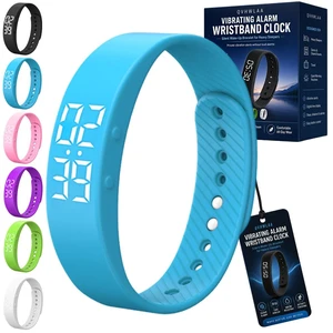 Vibrating Alarm Wristband Clock, Mens Bracelet Smart Digital Watch for Heavy Sleepers, Waterproof Effective Couples Travel Silent Shock Alarm Wake up Wrist Bracelets for Men & Women(E,Side-Button) Vibrating Alarm Wristband Clock, Mens Bracelet Smart Digital Watch for Heavy Sleepers, Waterproof Effective Couples Travel Silent Shock Alarm Wake up Wrist Bracelets for Men & Women(E,Side-Button)