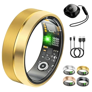 Smart Ring for Women Men, Health Tracker Ring, 5ATM Waterproof Gold,8 | No Subscription Fee, Fitness Tracking Rings, Heart Rate/SpO2/Stress/Sleep Monitor, Two-Tone Matte, Long Battery Dual Charging Smart Ring for Women Men, Health Tracker Ring, 5ATM Waterproof Gold,8 | No Subscription Fee, Fitness Tracking Rings, Heart Rate/SpO2/Stress/Sleep Monitor, Two-Tone Matte, Long Battery Dual Charging
