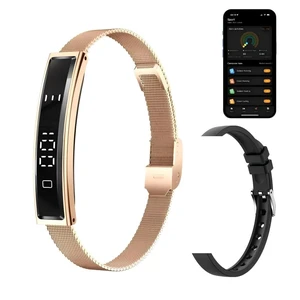 Health Smart Bracelet,Fitness Tracker with Heart Rate, Sleep Monitoring, Blood Oxygen, Step Counting for iOS and Android, No Subscription Fee, Waterproof(Gold) Health Smart Bracelet,Fitness Tracker with Heart Rate, Sleep Monitoring, Blood Oxygen, Step Counting for iOS and Android, No Subscription Fee, Waterproof(Gold)