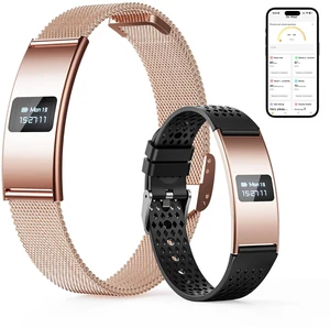 Smart Bracelet, Subscription-Free 24/7 Health Tracking | Heart Rate, SpO2, HRV & Sleep Tracker with IPX8 Waterproof, Wearable Activity & Fitness Tracker, 7-Day Battery, 2 Bands Smart Bracelet, Subscription-Free 24/7 Health Tracking | Heart Rate, SpO2, HRV & Sleep Tracker with IPX8 Waterproof, Wearable Activity & Fitness Tracker, 7-Day Battery, 2 Bands