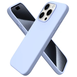 Compatible with iPhone 15 Pro Case 6.1", Liquid Silicone 3 Layers Full Covered Soft Gel Rubber Cover, Shockproof Protective Slim Phone Case with Anti-Scratch Microfiber Lining-Baby Blue Compatible with iPhone 15 Pro Case 6.1", Liquid Silicone 3 Layers Full Covered Soft Gel Rubber Cover, Shockproof Protective Slim Phone Case with Anti-Scratch Microfiber Lining-Baby Blue
